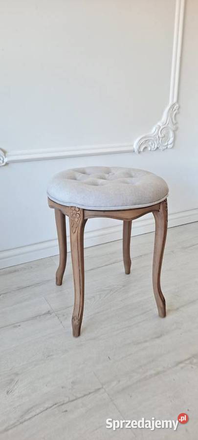 Stylowa pufa podnóżek stołek taboret Ludwik Dom i Ogród Szczecin
