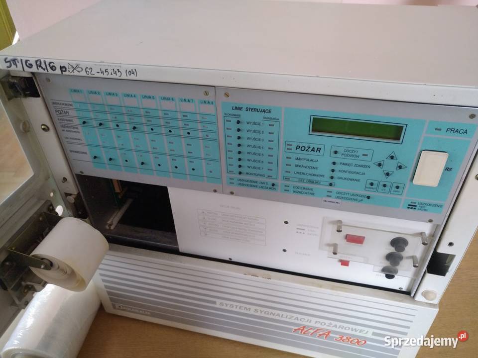Centrala Pożarowa SAP ALFA 3800 łódzkie Kutno