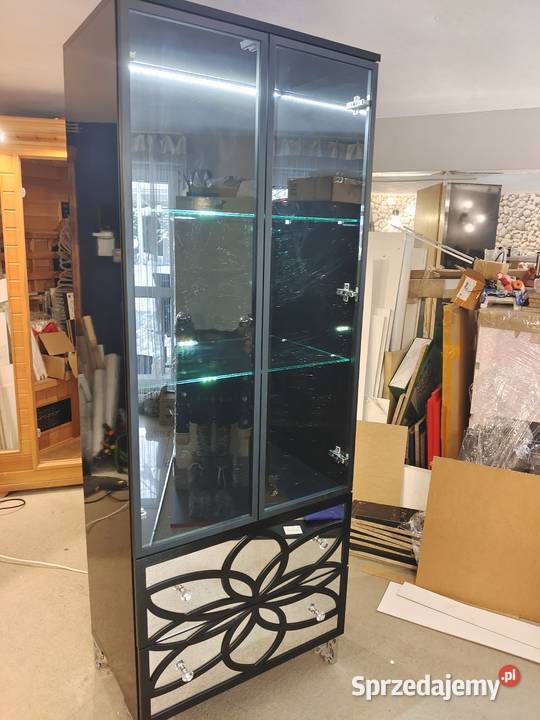 Witryna wysoki połysk barek na alkohole szafa 190cm Kredensy i witryny Nowy Sącz