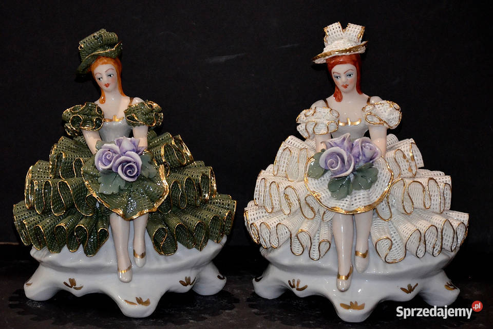 Roceram porcelana figurka Contesa koronki 1819 Porcelana i szkło Środa Wielkopolska