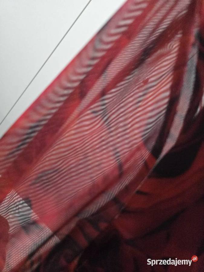 Sukienka z siatki print Róże