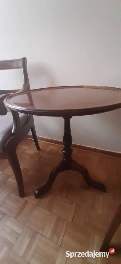 zestaw 2 fotele i stolik biedermeier HENRYKÓW 58cm Warszawa sprzedam