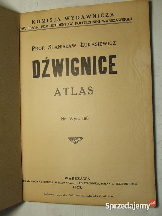 DŻWIGNICE atlas SŁukasiewicz przedwojenny stary Czeladź