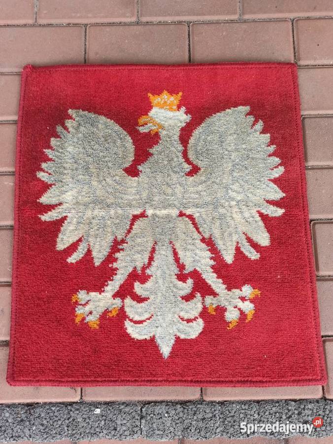 Kilim Orzeł Godło INTERIOL stary PRL 1955 Ostrów Wielkopolski sprzedam