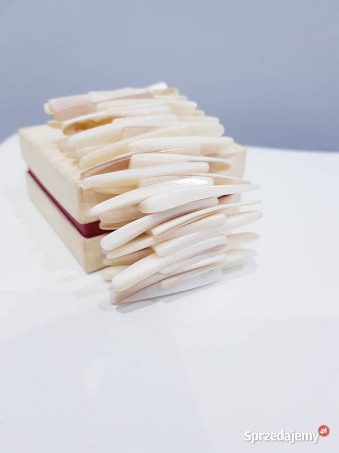 Beżowobrązowa bransoletka z masy perłowej Bransoletki śląskie Dąbrowa Górnicza