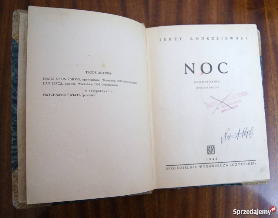 Jerzy Andrzejewski Noc 1946 Parczew