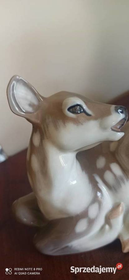 Jelonek leżący wołający matkę figurka Royal Antyki, Sztuka, Kolekcje