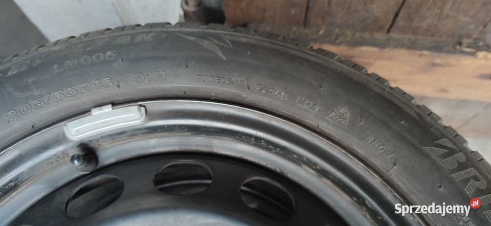 Koła zimowe Bridgestone 20555 r17 vw audi seat Brześć Kujawski