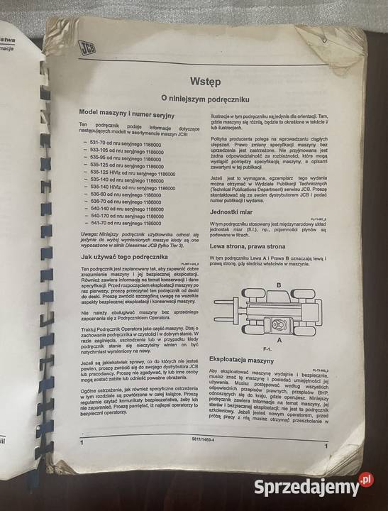 Instrukcja obsługi Ładowarka teleskopowa 53170 sprzedam