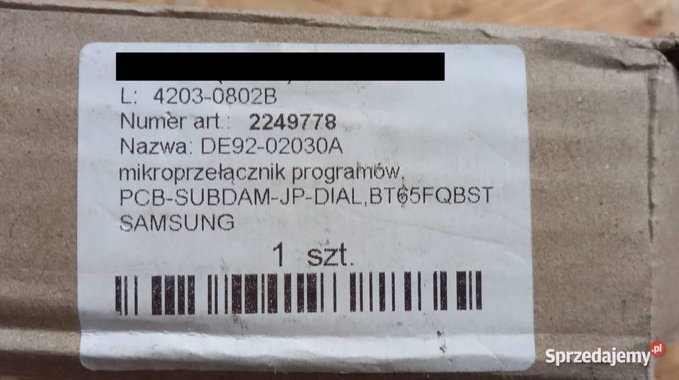 Mikroprzełącznik piekarnika Samsung Części i Akcesoria Mińsk Mazowiecki