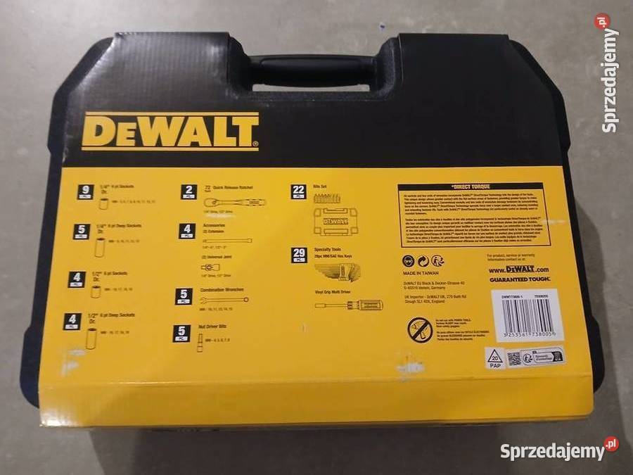 Zestaw kluczy nasadowych 89elementów Dewalt nowy Warszawa sprzedam