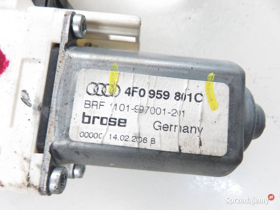 PODNOŚNIK SZYBY LEWY TYLNY AUDI A6 C6 4F0839461A Mechanizmy opuszczania szyb