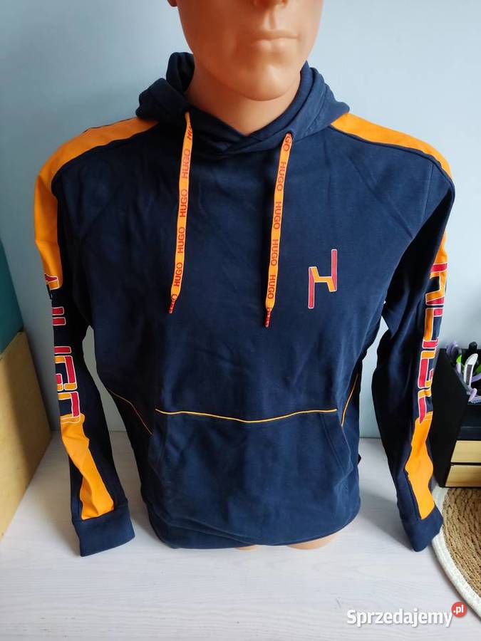 Bluza z kapturem Hugo Boss granatowo Głuchołazy