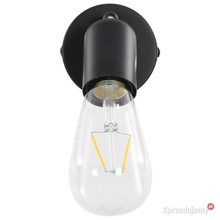 Lampy 2 żarówki żarnikowe 2 W czarne E27 Warszawa sprzedam