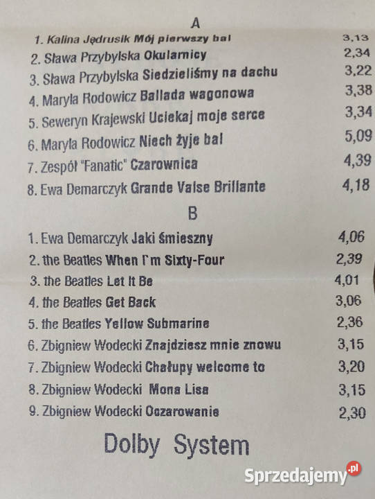 Kasety magnetofonowe nagrane chrom Legnica