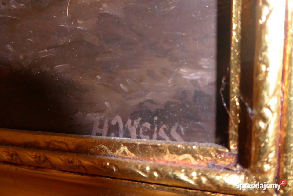 Obraz olejny pt Zatoka morska o zmierzchu Ostróda sprzedam