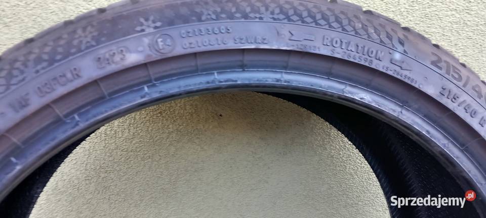 Opony zimowe 21540 R18 Continental Wintercontact zima Samochodowe śląskie Strumień