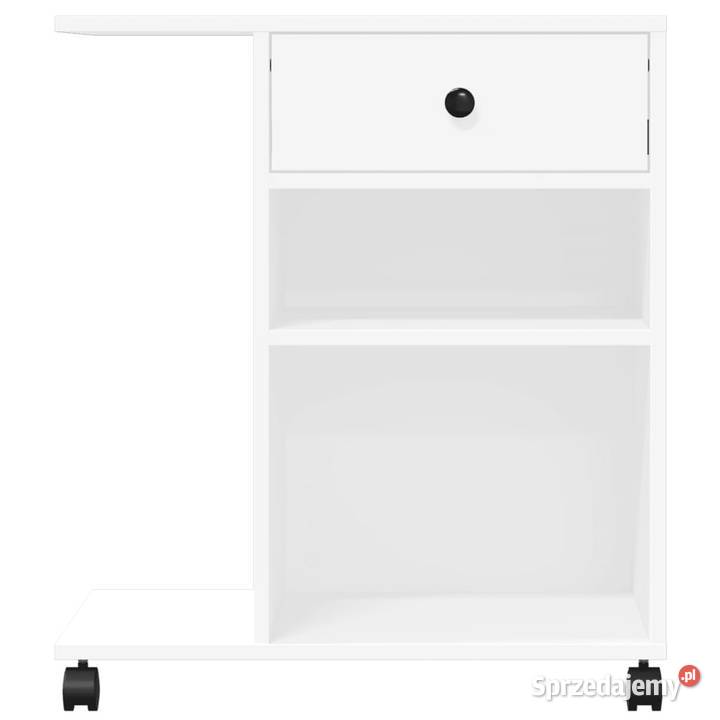 Szafka pod drukarkę z kółkami biała 60x40x685 Dom i Ogród Warszawa
