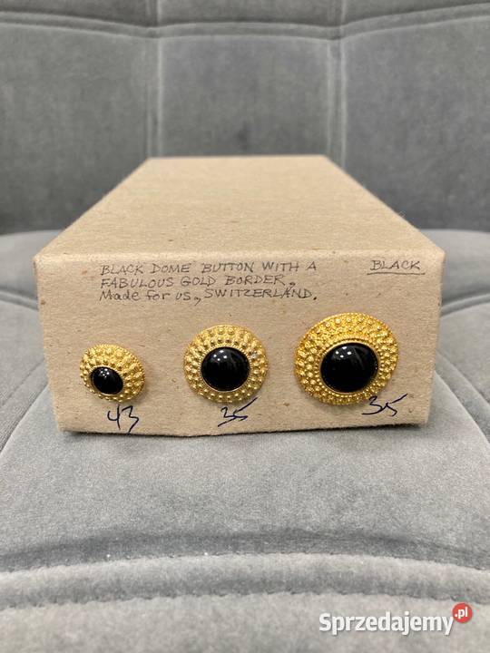 Nowe biżuteryjne złote guziki vintage luksus z sprzedam