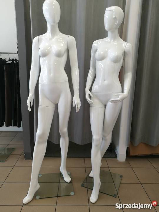 Manekin damski całopostaciowy biały