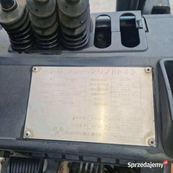 Wózek widłowy Toyota Geneo 23 mazowieckie Zbuczyn sprzedam