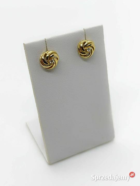 Złote Kolczyki pr 585 115g Sztyft złoto Elbląg