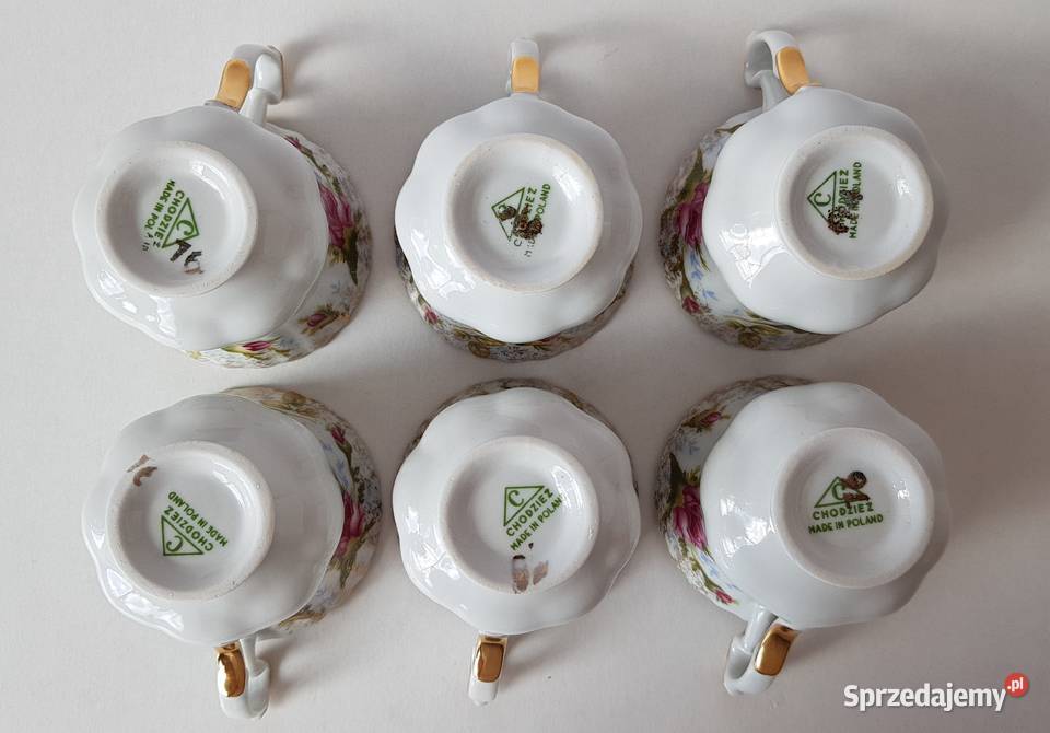 Serwis do kawy mokki Iwona porcelana Chodzież Dąbrowa Górnicza