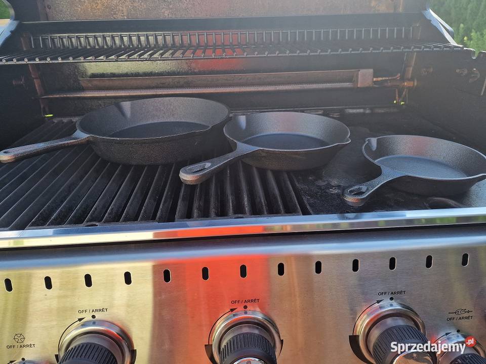 3x PATELNIA ŻELIWNA Głęboka INDUKCJA GAZ GRILL mazowieckie Piaseczno