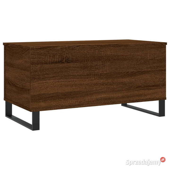Stolik kawowy brązowy dąb 90x445x45 WM830987 mazowieckie Warszawa