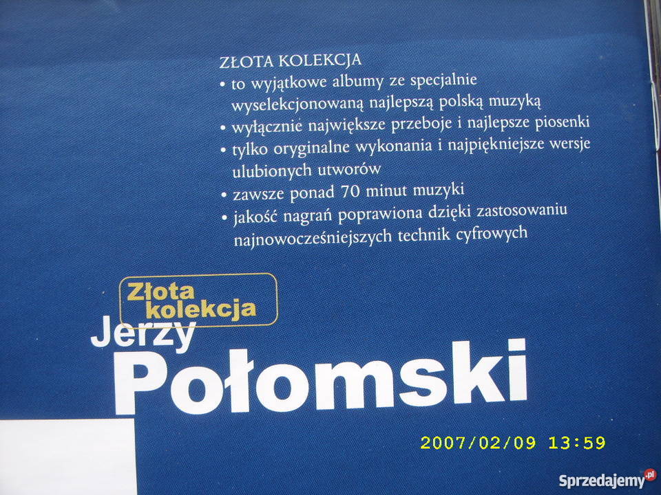 Pop CD JERZY POLOMSKI SENTYMENTALNY SWIAT CD dolnośląskie Wołów