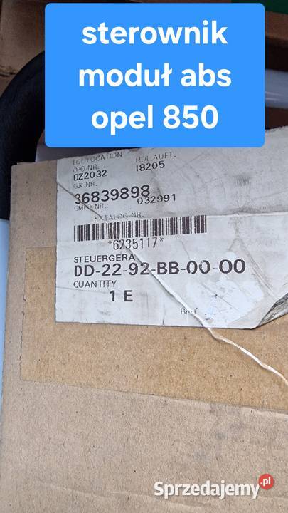 Moduł sterownik ABS Opel 6235117 Układ hamulcowy Parczew