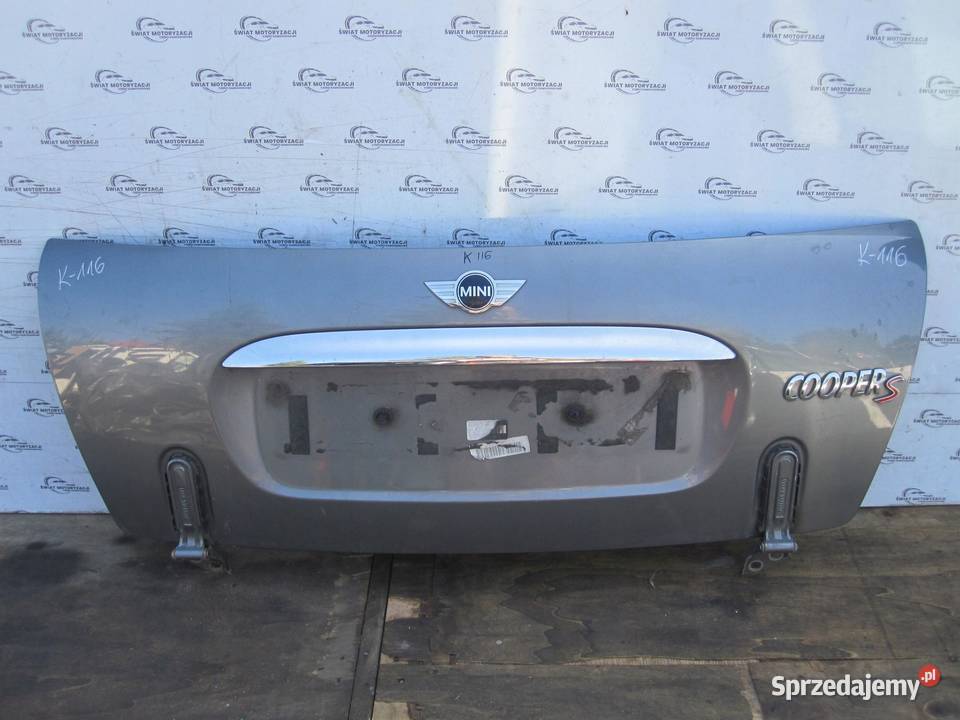 MINI COOPER S R53 07r klapa tył Klapy bagażnika