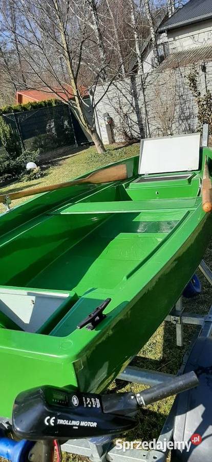 Łódź wędkarska z silnikiem elektrycznym komplet mazowieckie Garwolin