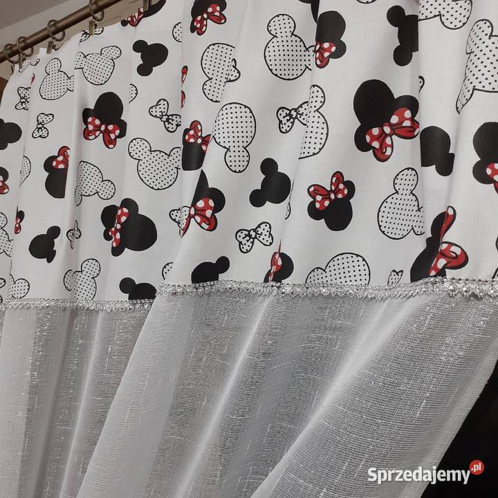 Firanki zasłonki myszka wielokolorowy Firany Mława sprzedam