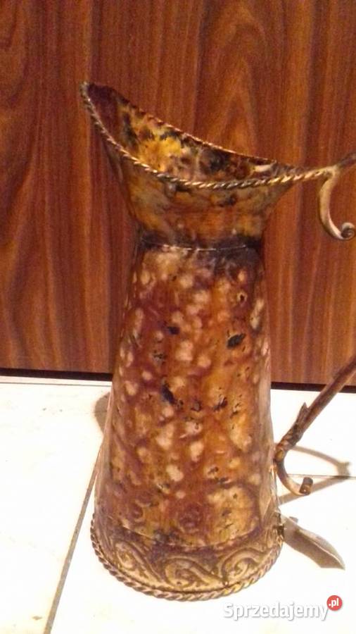 dzbanek stylizowany postarzany kolor miedzi Dom i Ogród Warszawa