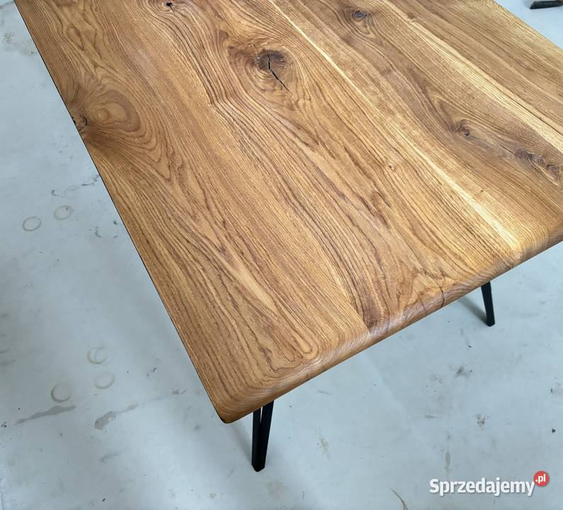 Stół z litego drewna dębowego loft industrial Goleniów sprzedam