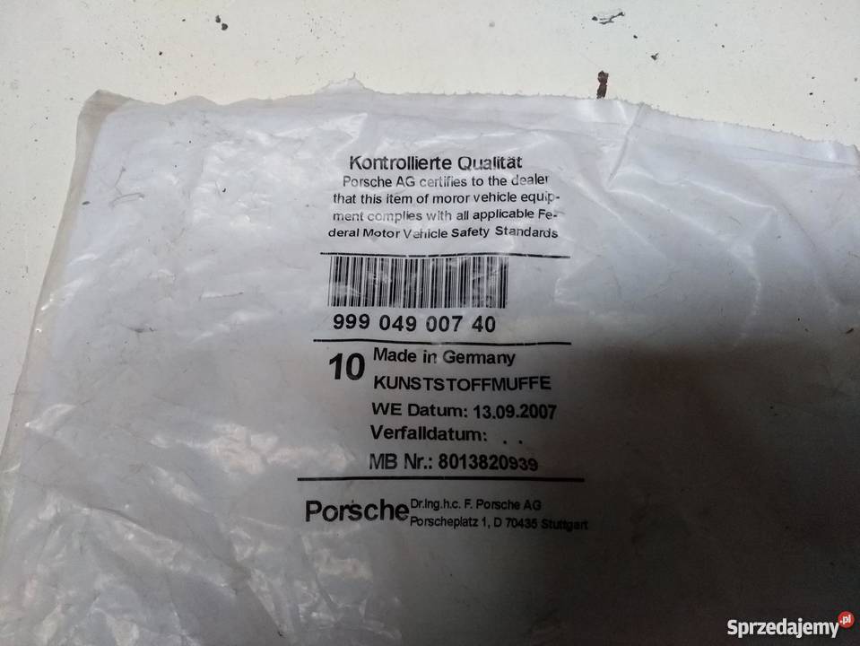 PORSCHE nakrętki plastikowe komplet Pilzno