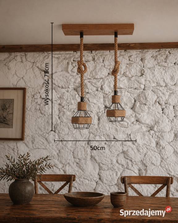 Lampa sufitowa drewniana RETRO LSM1 Siedlec sprzedam
