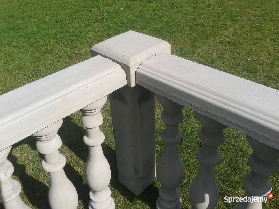 Balustrady betonowe tralkisłupki