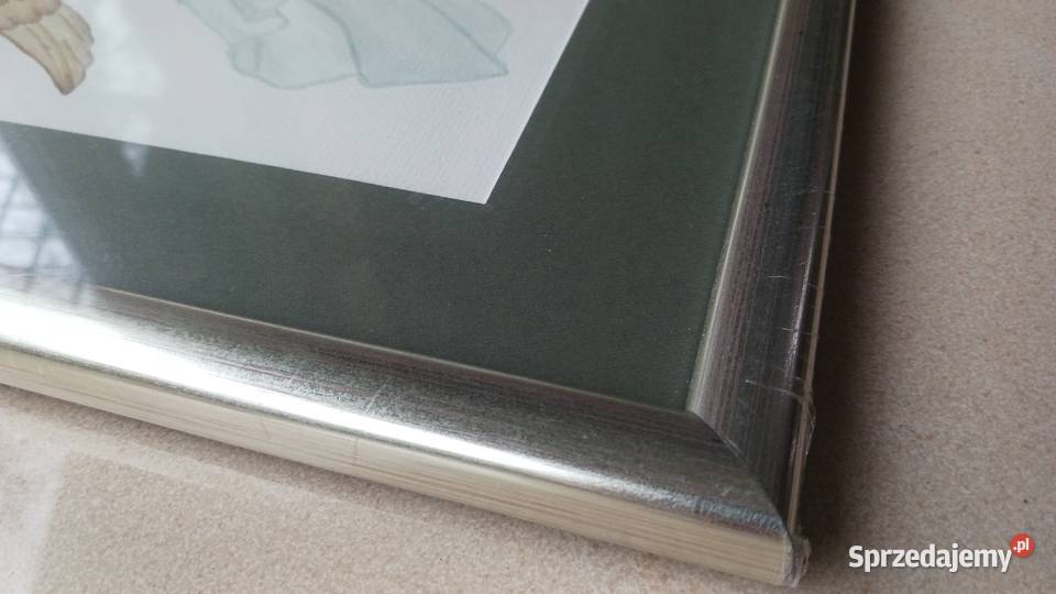 Obraz z aniołem akwarela Hand Made ANIOŁ Aleksandrów sprzedam