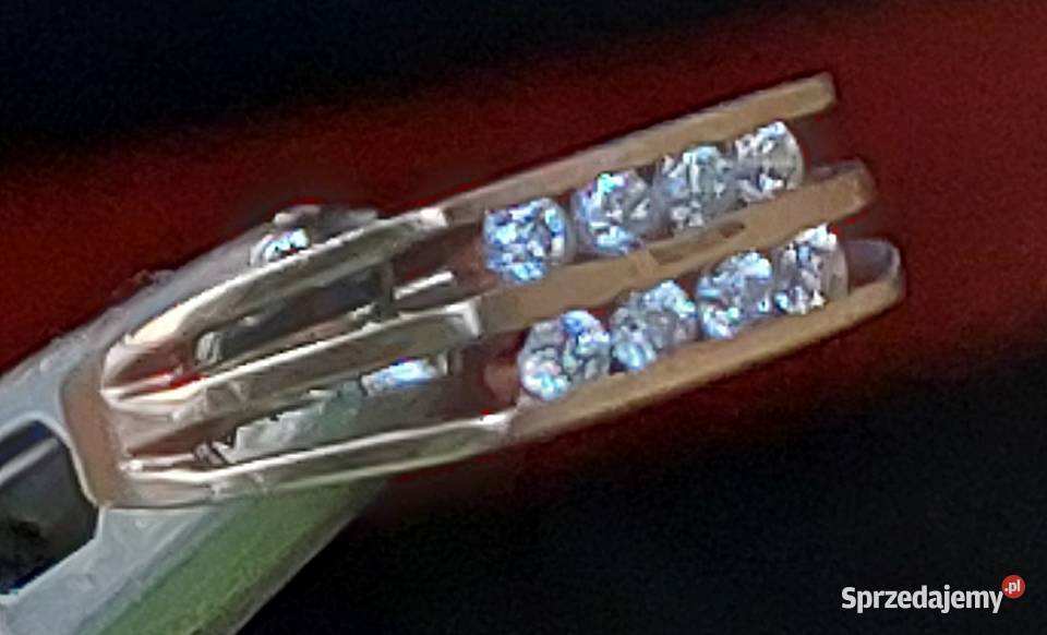 Pierścionek Damski Żółte Złoto 585 14k Cyrkonie mazowieckie Grodzisk Mazowiecki sprzedam