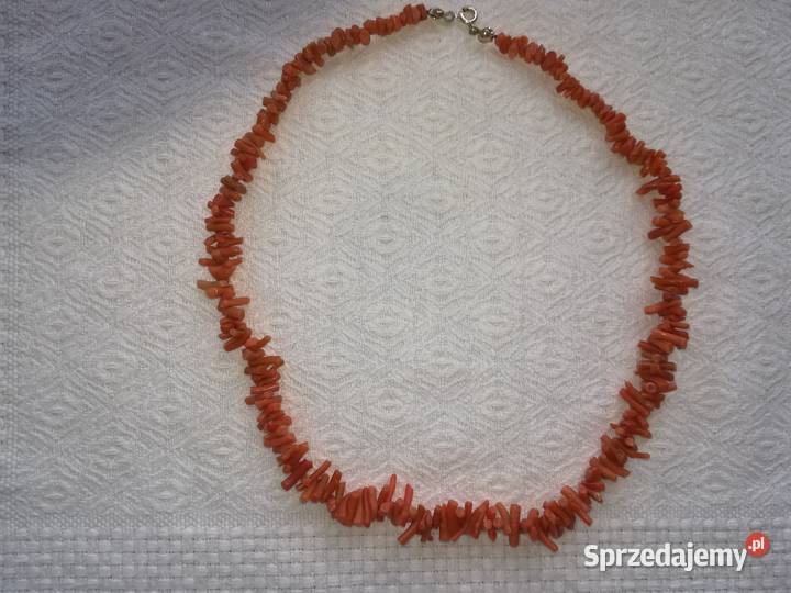 naturalne korale gałązki naszyjnik prawdziwy