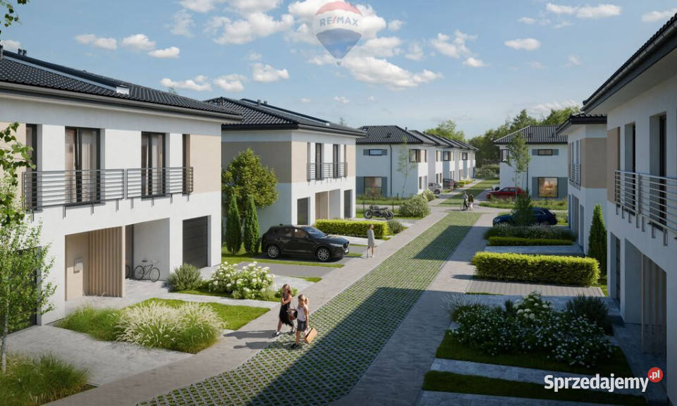 Nowoczesny dom bliźniak w Łazach 11A mazowieckie Łazy sprzedam