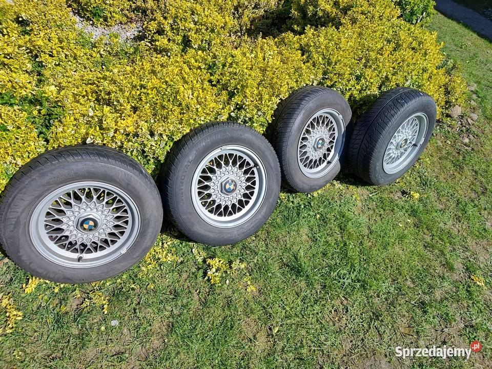 Oryginalne felgi z oponami do BMW E20 7xj15h2 Średnica 15" Żagań