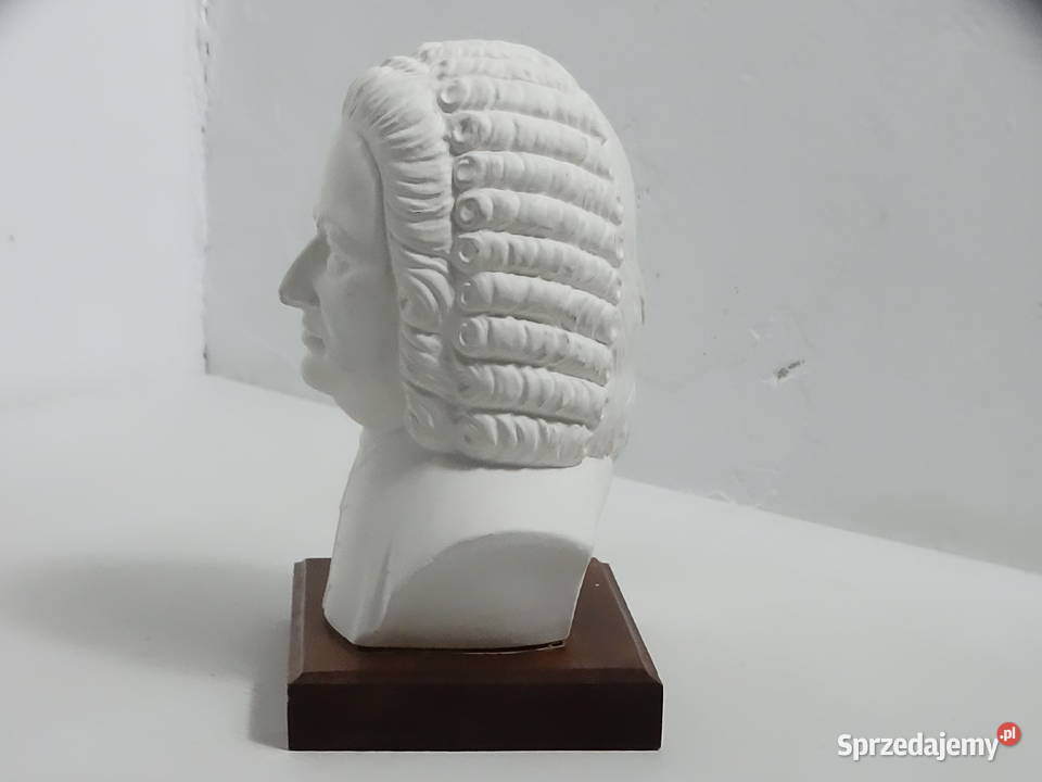 Klasyczne popiersie JS BACH 18 Sygnowane Biłgoraj sprzedam