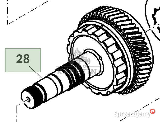 John Deere 8130 8230 8330 8430 8530 Wał Skrzyni Jastrzębniki