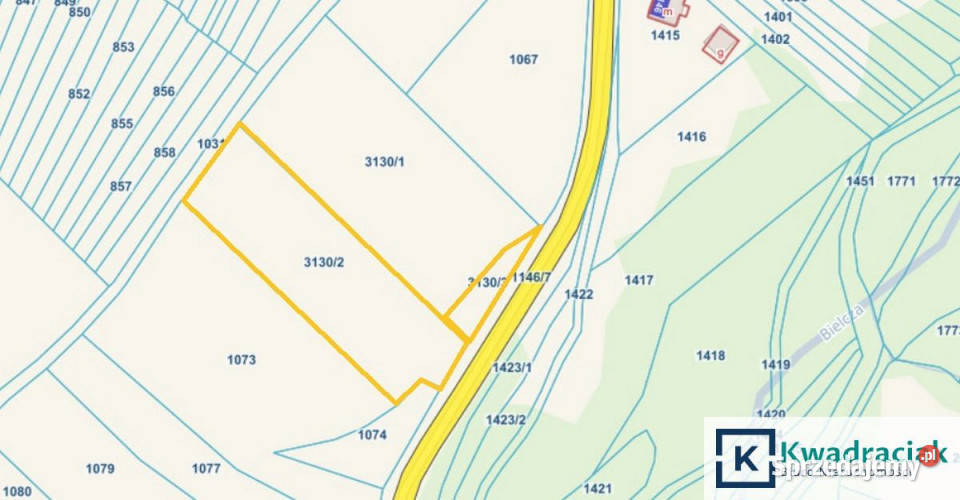 Sprzedaż gruntu Jaśliska 3091m2 Sprzedaż