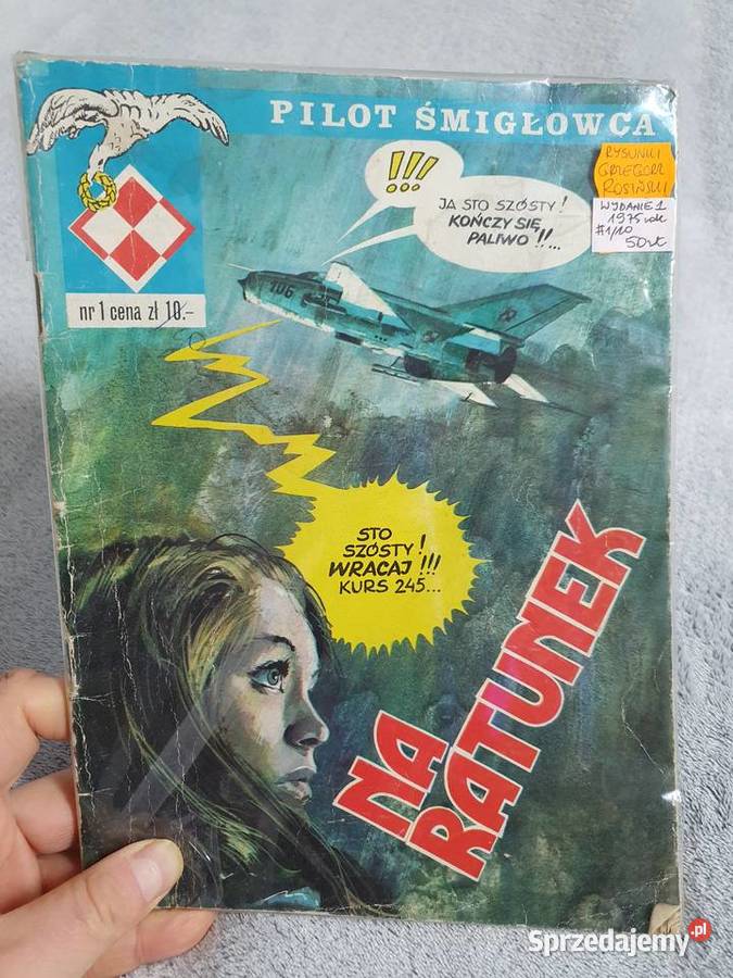 Pilot Śmigłowca zestaw 2 komiksów 1 wydanie 1975 sprzedam