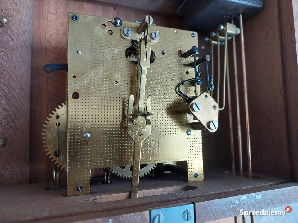 122 Stary zegar ścienny wagowy Brixon łańcuchowy brązowy Tczew