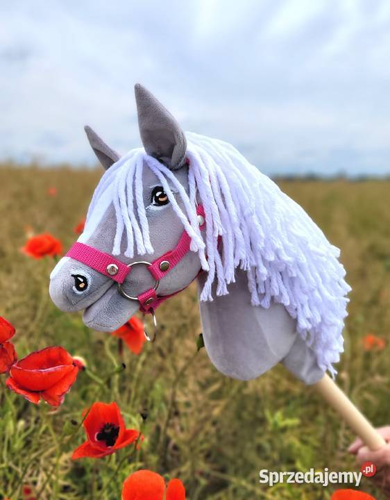 Hobby Horse Mały koń na kiju Premium siwy III A4 Bielsk Podlaski